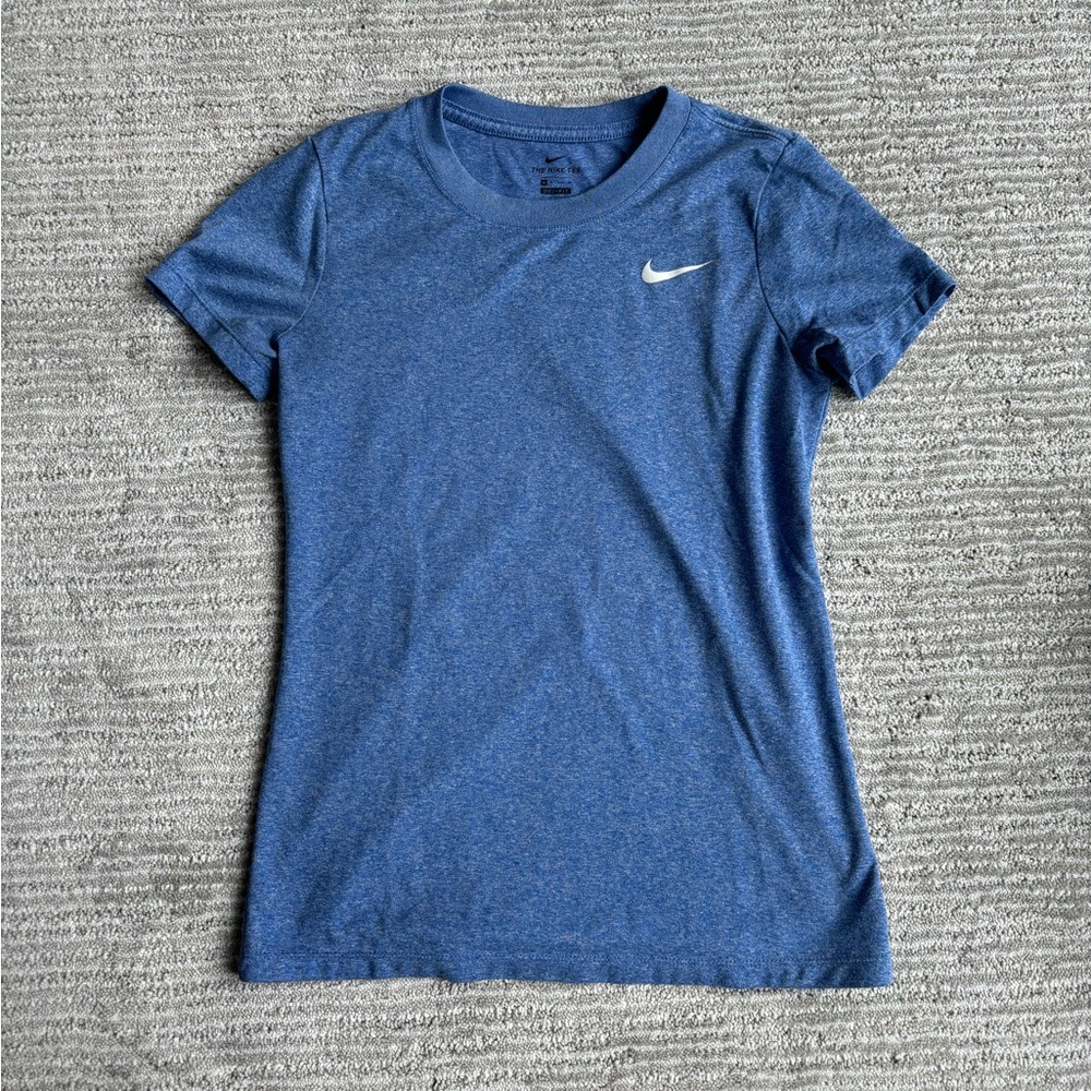 Nike Women's Heathered Blue Short Sleeve Tee